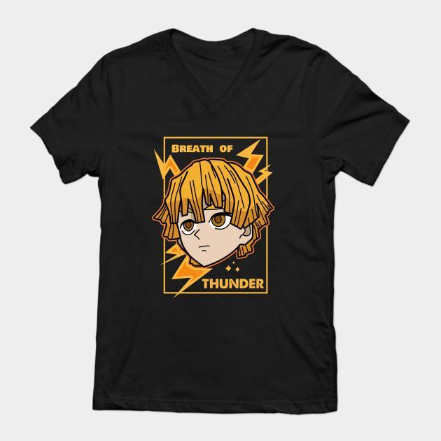 Zenitsu Agatsuma - Demon Slayer - Kimetsu No Yaiba T-Shirt V36 - Image 2