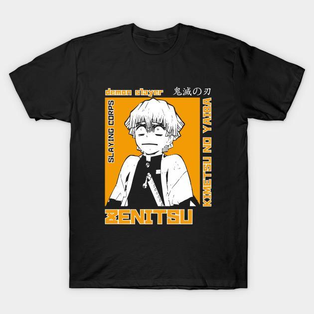 Zenitsu Agatsuma - Demon Slayer - Kimetsu No Yaiba T-Shirt V39