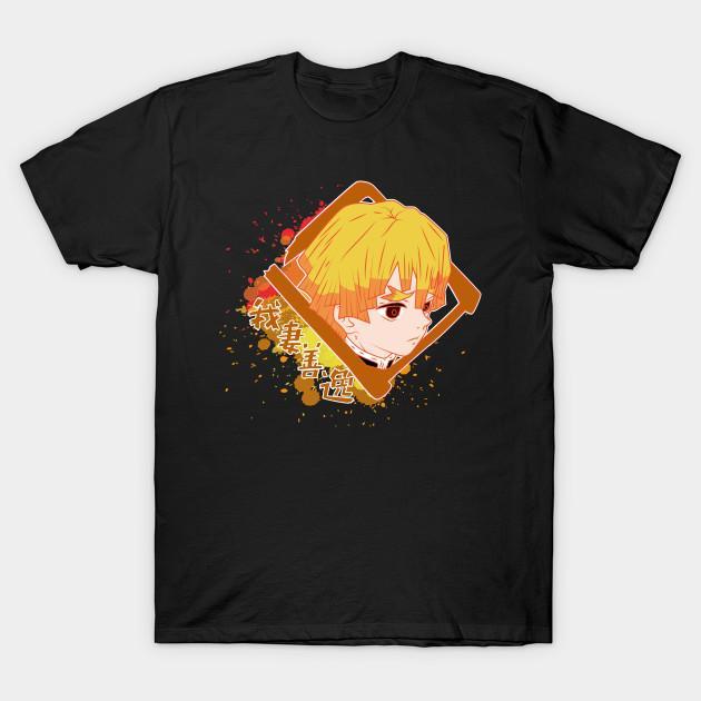 Zenitsu Agatsuma - Demon Slayer - Kimetsu No Yaiba T-Shirt V41