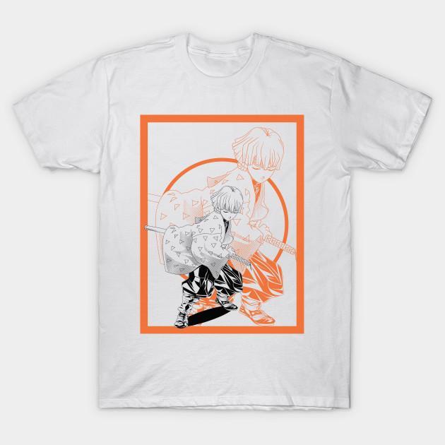 Zenitsu Agatsuma - Demon Slayer - Kimetsu No Yaiba T-Shirt V43