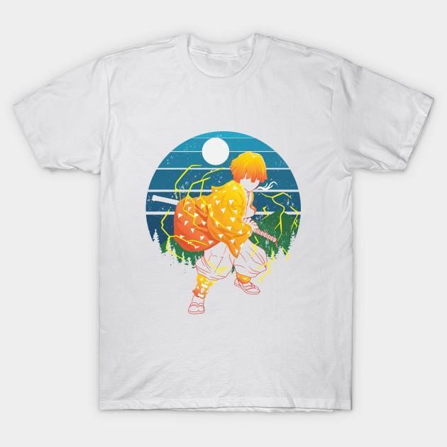 Zenitsu Agatsuma - Demon Slayer - Kimetsu No Yaiba T-Shirt V46
