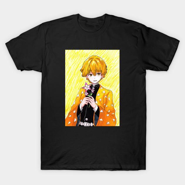 Zenitsu Agatsuma - Demon Slayer - Kimetsu No Yaiba T-Shirt V5