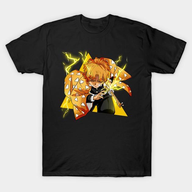 Zenitsu Agatsuma - Demon Slayer - Kimetsu No Yaiba T-Shirt V50