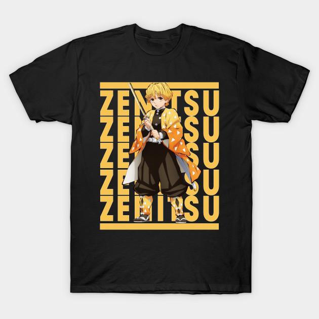 Zenitsu Agatsuma - Demon Slayer - Kimetsu No Yaiba T-Shirt V51