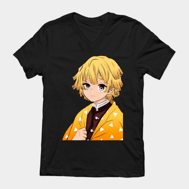 Zenitsu Agatsuma - Demon Slayer - Kimetsu No Yaiba T-Shirt V53 - Image 2