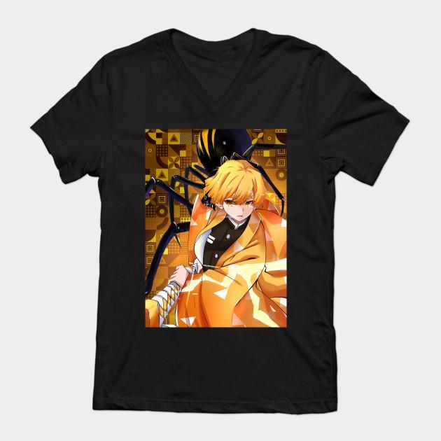 Zenitsu Agatsuma - Demon Slayer - Kimetsu No Yaiba T-Shirt V54 - Image 2