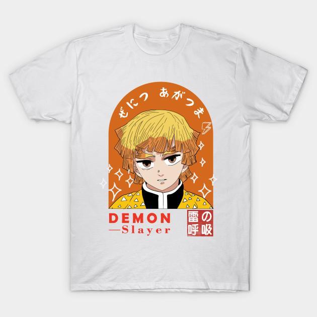 Zenitsu Agatsuma - Demon Slayer - Kimetsu No Yaiba T-Shirt V57
