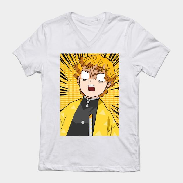 Zenitsu Agatsuma - Demon Slayer - Kimetsu No Yaiba T-Shirt V63 - Image 2