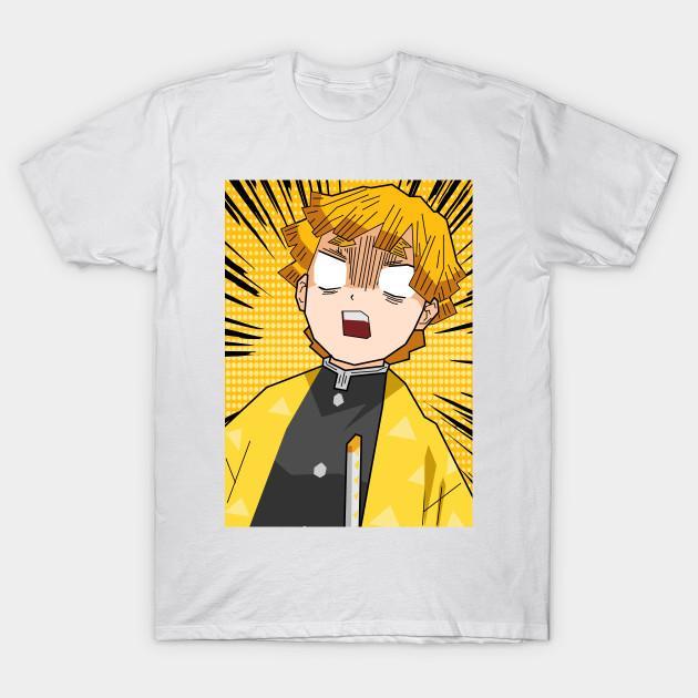 Zenitsu Agatsuma - Demon Slayer - Kimetsu No Yaiba T-Shirt V63
