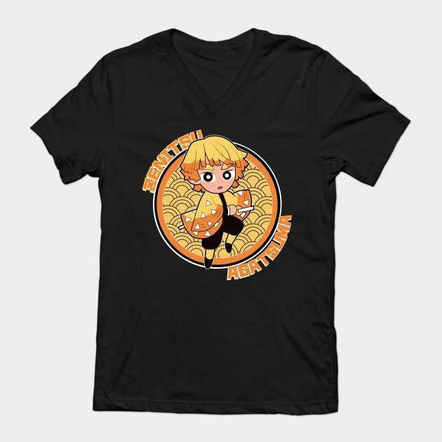 Zenitsu Agatsuma - Demon Slayer - Kimetsu No Yaiba T-Shirt V64 - Image 2