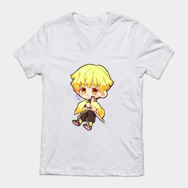Zenitsu Agatsuma - Demon Slayer - Kimetsu No Yaiba T-Shirt V9 - Image 2